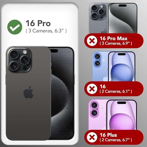 Image of Kratos Soft Silicone Case Cover Compatible with iPhone 16 Pro - Everyday Comfort Protection, Wireless Magnetic Charging Case with Raised Edge Camera & Screen Protection, Shock-Resistant Design