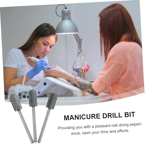 Foret à manucure 3 pièces pour coupe nette et polissage des ongles