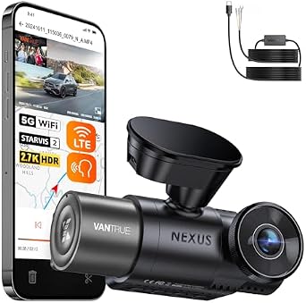 Bundle Vantrue N2X Front and Inside Dash Cam + Hardwire Kit Dual Dashcam, Infrared Cabin Camera, STARVIS 2, GPS, 24Hrs Parking Mode, Support 1TB, WiFi Dash Cam