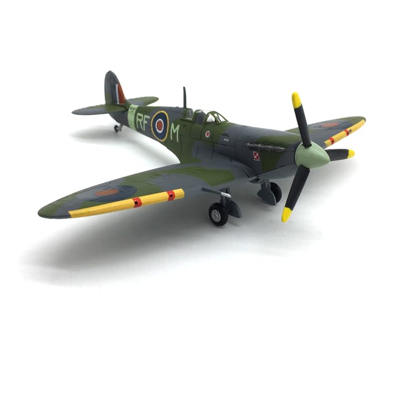 Enatuhter 1/72 Scale Model Aircraft Spitfire Fighter Simulation Alloy Fighter Jet Model Plane Military Airplane for Adults