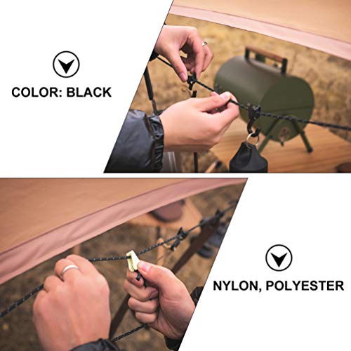ULTECHNOVO 4. 3 Metros Reflexivo Acampamento Cordão Cinta Corda Varal de Secagem Com Ganchos