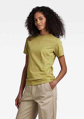 Miniatura 4 de G-Star Raw Puff Logo Slim T-Shirt, Tops Para Mujer, Verde Leek Green D22761-336-D613 , S