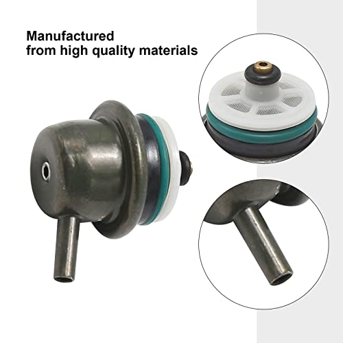 Fuel Injection Pressure Regulator 4.0 bar side mounted include Clip Snap Ring compatible with GM CHEVROLET Chevy Cadillac Replacement OE No 12574986 17113203 PR217 PR203 1722592