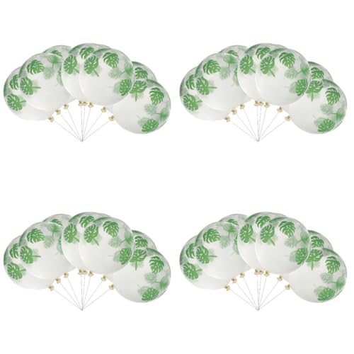 Ballon feuille de monstera pour habiller une decoration fete theme jungle
