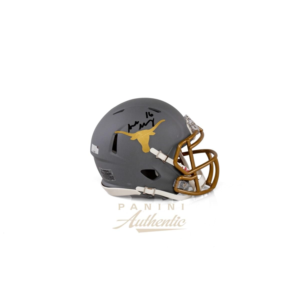 Panini Arch Manning Autographed University of Texas Longhorns Alternate Mini Speed Replica Helmet – Certified Authentic Signed Collectible with COA : Sports & Outdoors