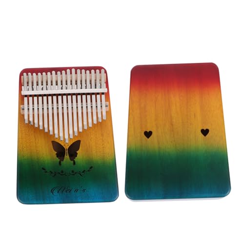 Toddmomy 17-key Thumb Piano for Beginners Portable Wooden Musical Instrument Craftsmanship for Home