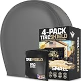 TIRESHIELD PRO Tire Covers Set of 4 - Heavy Duty All-Weather UV-Resistant Wheel Covers w/StormLock-System - Year-Round Protection for Your RV, Camper, Truck, Car & Trailer Tires w/ 23-25.75