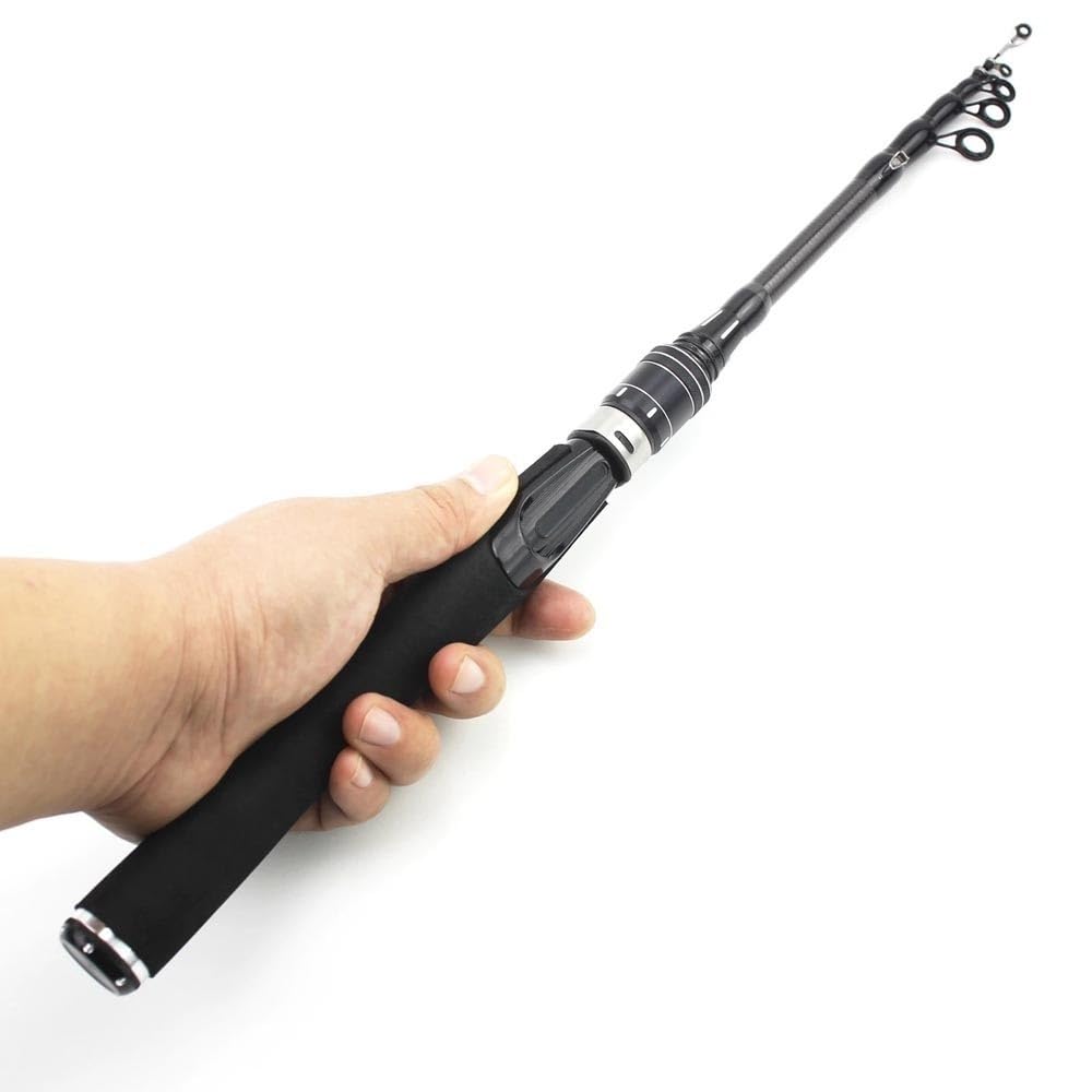 Wędka 180cm Ultralekka teleskopowa wędka UL Power Waga przynęty 1-5g Złów małą rybę wędka Sprzęt wędkarski Wędka(180cm)