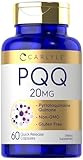 Carlyle PQQ Supplement 20 mg | 60 Capsules | Non-GMO and Gluten Free