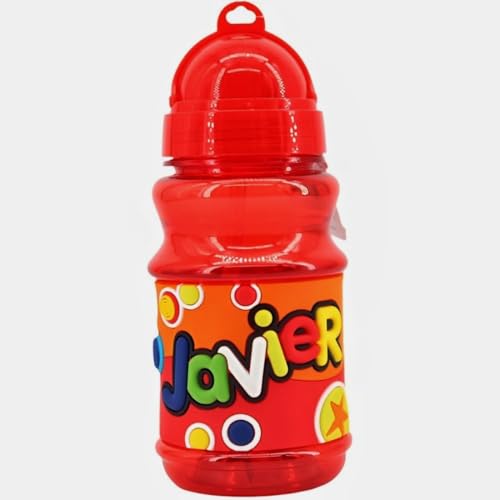 Panda Home Botella de Agua Con Nombre para Niños, 350 ml, Antifugas y...