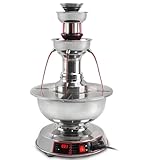 QUSYZD Dreistufiger Wein- und Getränkebrunnen, Getränkespender, Glühweinmaschine für Weihnachten, Temperatur einstellbar, für Champagner-, Cocktail- oder Saftpartys,