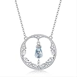 pierre principale : topaze Collier en Argent Sterling 925 pour Femmes, Topaze Naturelle, Grenat, Quartz Rose, Pierres précieuses, Demoiselle d\'honneur, Bijoux de Mariage en Or, 100%