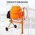 5.0 Cubic Ft Electric Cement Mixer, 650W 2/3HP Portable Concrete Mixer with Wheels and Stand,Adjustable Tilt Concrete Mixer Tools, for Mortar, Stucco and Fodder