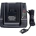 Price comparison product image Dual USB Battery Fast Charger Compatible With Black&Decker 36V 40V Max Lithium Ion Battery LBXR36 LBX36 LBXR2036(American Standard) Black