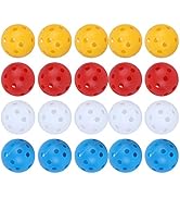 BigKing Golfball Hohl, 20 Stück gemischte Farbe Kunststoff Luftstrom Ausbildung Hohlkugeln ...