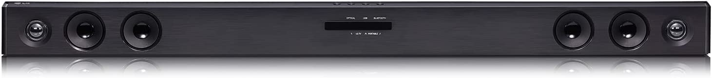 LG SQC2 Soundbar TV 300W, 2.1 Canali con Subwoofer Wireless, Soundbar Dolby Digital, Bluetooth, Ingresso Ottico, Ingresso AUX 3,5mm, USB