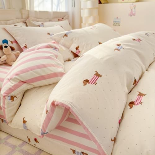 Housse de couette teckel réversible 240x260 avec fermeture éclair - 3