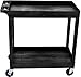 black utility rolling cart