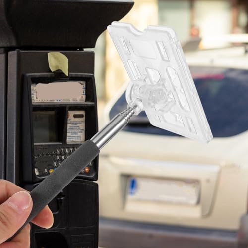 Garneck Parkkarte Halter Stick Verlängerbarer Mautkartenhalter Für Auto Praktischer Kartenhalter Für Zahlungen Transparentes Design Für Parkplatznutzung