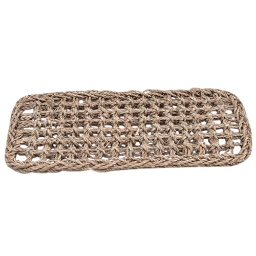 INOOMP 爬虫類トカゲ織りパッド hammock pad pet snake ヘビ トカゲマットのおもちゃ 亀の寝具 爬虫類用ペット織りマット 編まれた爬虫類ケージマット ベトナム水草ロープ
