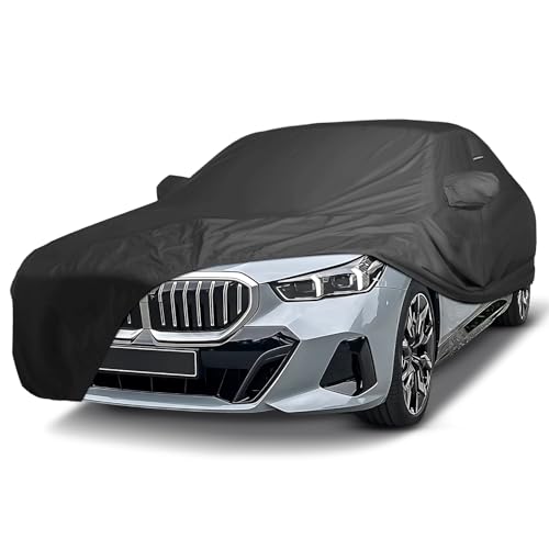 Image of iCarCover Premium Custom Car Cover for 2025 BMW i5 Heavy Duty Waterproof All Weather Rain Snow UV Sun Protector Custom Fit Full Exterior Indoor Outdoor Protection Car Cover (Black)