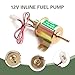 Titwaye Electric Fuel Pump, 12V Low Pressure Fuel Transfer Pump, HEP-02A Automotive Gas Line Replacement, Fit for Cars, Boats, Carburetor, Trucks, Lawnmower and Generators (Gold)