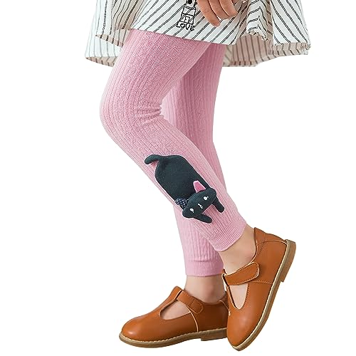 BOOPH 3 Pack Girls Legging Pants Footless Knit Baby Toddler Tights 1-8 Year2