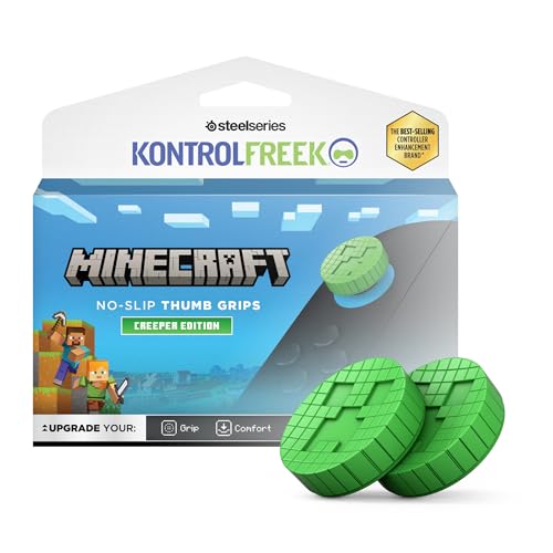 KontrolFreek Minecraft No-Slip Thumb Grips - Creeper Edition | Compatible with Nintendo Switch 2 Joy-Cons | 2-Pack by KontrolFreek - Used condition - US$10.80