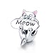 Produktbild Katzen-Anhänger für Pandora-Armbänder, Sterlingsilber, Glückskatze