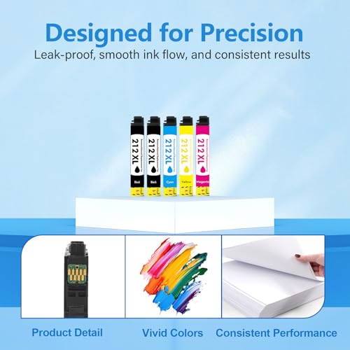 Image of Remanufactured for 212 Ink Cartridge for 212XL for Epson XP-4105 Printer