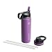 Thermoflask 50053 Double Stainless Steel Insulated Water Bottle, 24 oz, Plum
