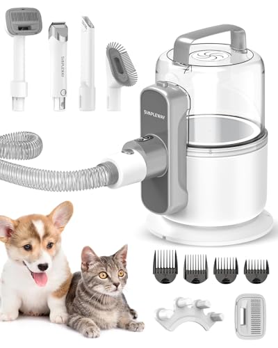 Dog Vacuum Grooming Kit for Shedding: Professional Hair Clippers ...
