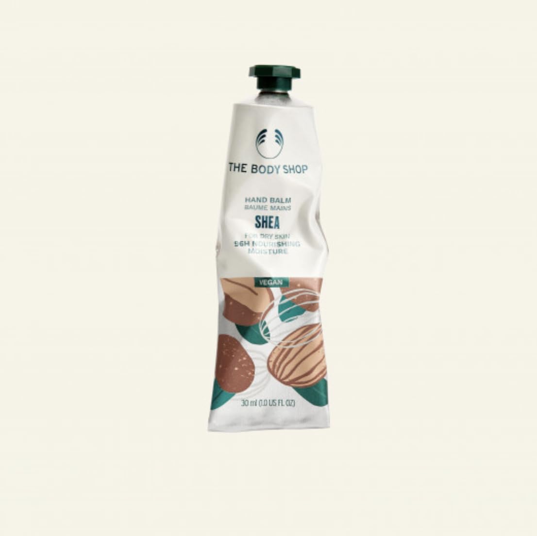 The Body Shop Coffret cadeau au karité - Ensemble de soins pour peau sèche - Crème douche, beurre corporel, baume pour les mains, savon et fleur de ramie - Cosmétiques naturels végétaliens