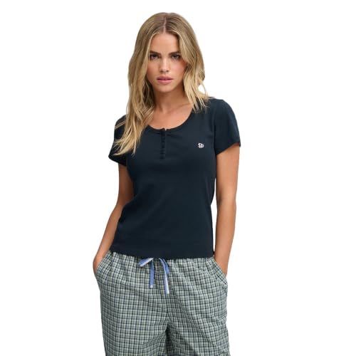 T shirt boutonné femme Superdry Ath Ess - vue 2