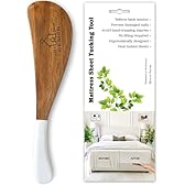 LIFT & TUCK DESIGN Bed Sheet Tucker Tool, Designed in Australia, Ergonomic, Improved Daily Living Aid, Woodcrafted, Relieves Back Pain, Bed Maker Tool Helper, Mattress Lifter Wedge for Changing Sheets