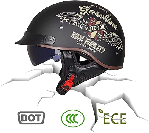 Casque cyclomoteur chopper rétro cruiser au design soigné