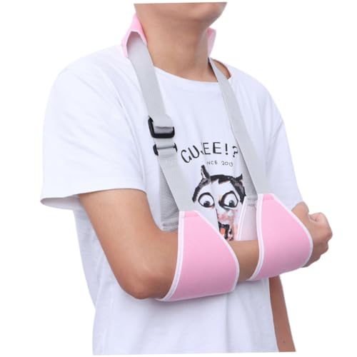 Healeved Comfortable Shoulder Sling for Broken Arm Adjustable Sling Brace Breathable Mesh Reversible Easy One-hand Adjustment
