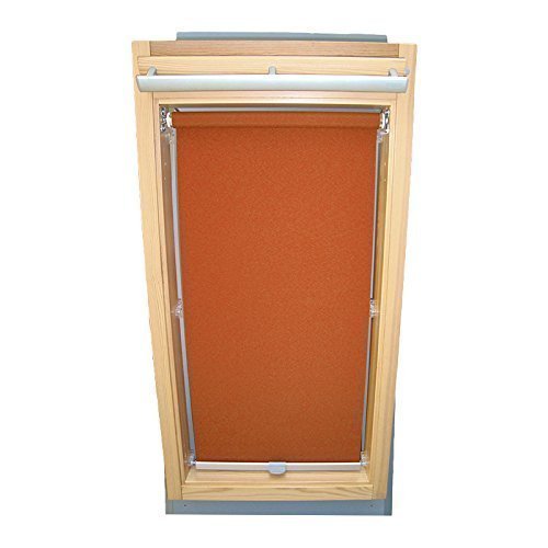 Hochwertiges Abdunkelungsrollo Rollo für Velux DKL/RHL-EP GGL,GPL,GHL,GTL,GXL,GDL 608 terracotta // Verdunkelungsrollo/Verdunkelungs-Rollo/Fensterrollo