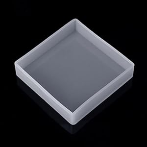 Baiyao Moule carré pour résine, moule en silicone, moule à bijoux DIY moule en résine pour la décoration artisanale de bijoux