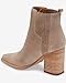 Imily Bela Womens Ankle Boots Pointed Toe Chunky Stacked Mid Heeled Booties