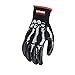 Grease Monkey Bone Series Foam Nitrile Mechanic Gloves with Grip, Work Gloves and All Purpose Gloves, Bones, Large Black
