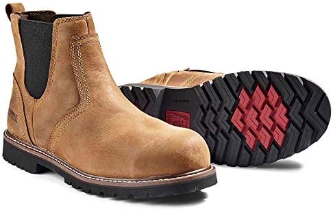 Kodiak Men's McKinney Composite Toe Water-Resistant Chelsea Industrial Boot, Brown, 15 Wide | Image 3