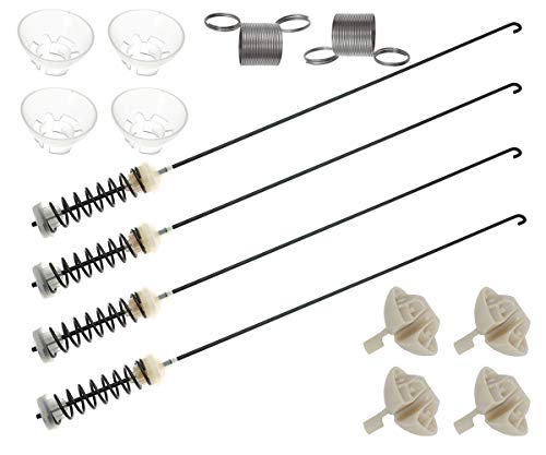 Siwdoy (4 Stück) W10780048 Unterlegscheibe Aufhängungsstange Kit und 2 Packungen W10400895 Unterlegscheibe Aufhängungsfeder kompatibel mit Whirlpool Kenmore Waschmaschine Cover