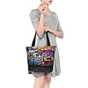 kkvhhyuo Graffiti Hip Hop Print Tote Bag for Women, Large Capacity Shoulder Bags Handbags for School Work Shopping Travel Daily Use #1