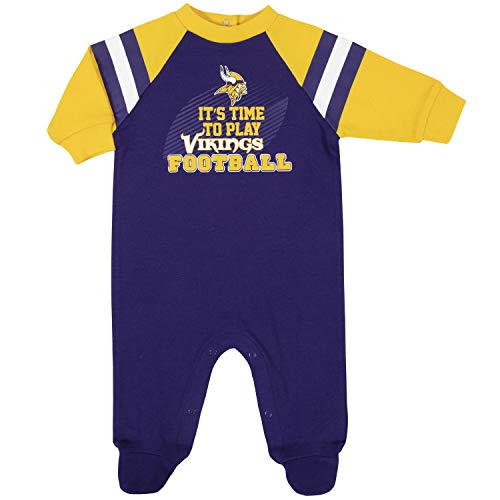 Image of Gerber NFL Unisex Baby Nfl Team Footed Sleep and Play