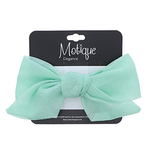Soft Chiffon Hair Bow Clip Small-Mint #TOP4