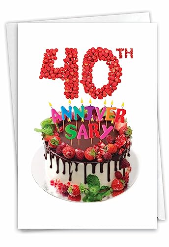 Carte d'anniversaire avec enveloppe cadeau idéal pour fêter les 40 ans C7060EMAG