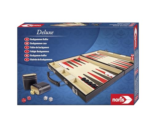 Noris 606101712 Deluxe Backgammon, el clásico Juego en práctico...