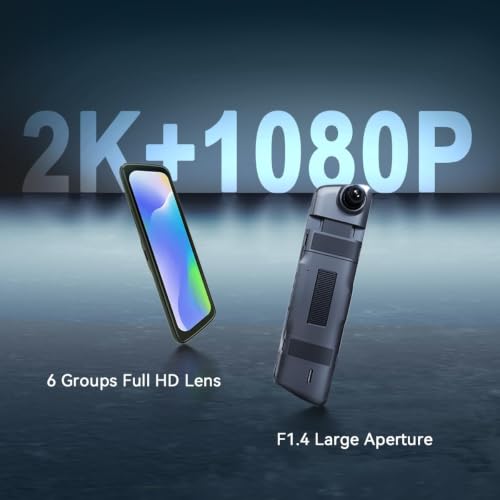 Image of DDPAI 2K View Mirror Dual Channel Dash Cam for Car Front and Rear | 10 inch Touchscreen, F1.8 Aperture, Night Vision, 260 Wide Angle, G-Sensor, WiFi, Super Capacitor, Mola E3 [ 2026 Edition]