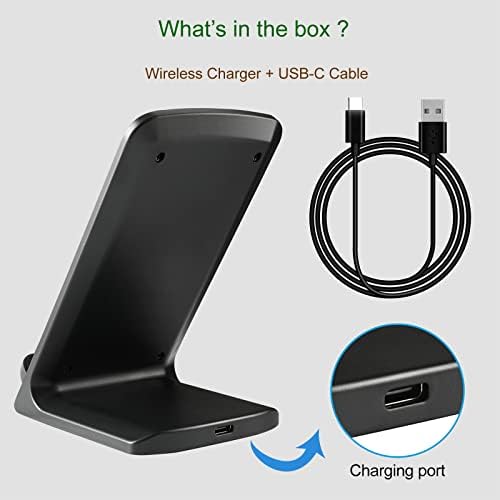 Google Stand, Apple Wireless Charger Samsung, Qi Phone Charging Dock for Pixel 5 6 7 Pro 3 4 XL, iPhone 14 Plus 13 12 11 Pro Max, Galaxy S23 Ultra S22 S21 FE S20 Note 20